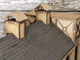 OO Gauge Loco Shed – JSModels Small Industrial Stone Shed with Tank Laser Cut Kit