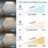 Craft Lighting AM019 Enterprise Double Architect Light (G-Clamp Style) | Dual-Head LED Desk Lamp for Precision Modelling