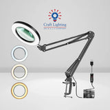 Craft Lighting Spyglass Desk Dioptre (G-Clamp Style) AM020 | X5 Magnification LED Light for Precision Modelling