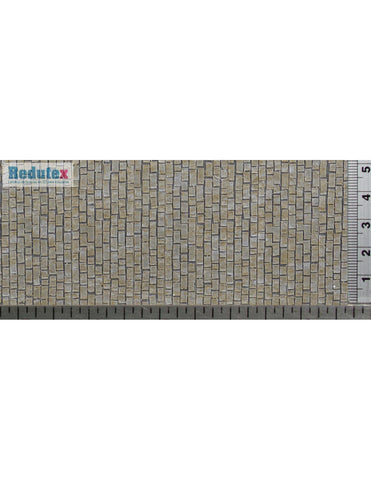 Redutex 087CF122 Stone Setts Roadway Polychrome | Self-Adhesive 3D Texture Sheet for HO/OO Scale