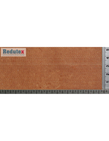 Redutex 148LD112 Brick Plain Bond | Self-Adhesive 3D Texture Sheet for N Scale