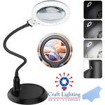 Inquisitor Rechargeable Desk Magnifying Light by Craft Lighting