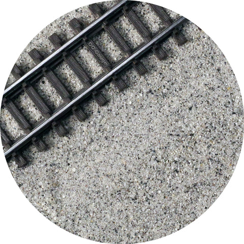 True To Scale OO Gauge Model Railway Track Ballast - Light Grey