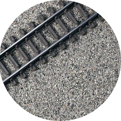 True To Scale OO Gauge Model Railway Track Ballast - Standard Grey