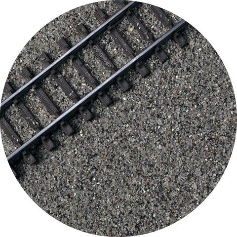 True To Scale OO Gauge Model Railway Track Ballast - Dark Grey