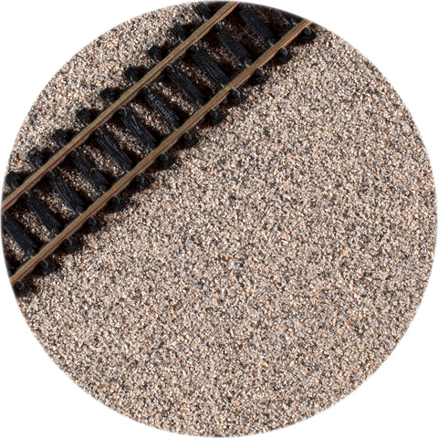 True To Scale N Gauge Model Railway Track Ballast - Brown Grey
