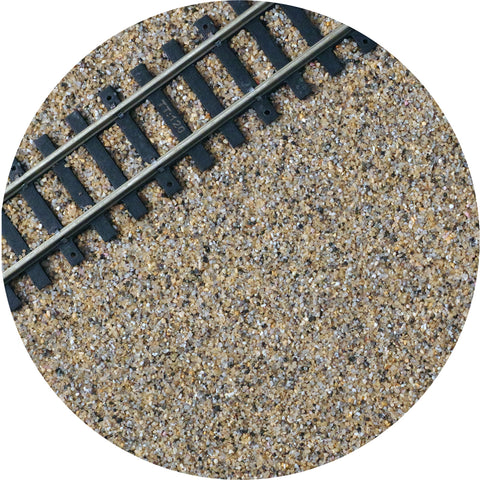 True To Scale TT:120 Scale Model Railway Track Ballast - Brown Grey
