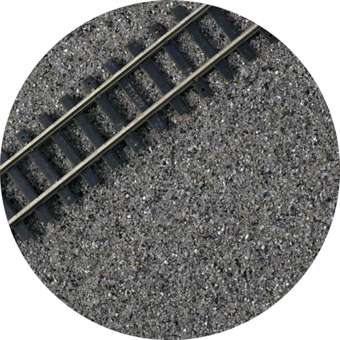 True To Scale TT:120 Scale Model Railway Track Ballast - Dark Grey