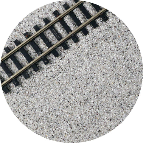 True To Scale TT:120 Scale Model Railway Track Ballast - Light Grey