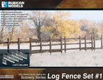 Rubicon Log Fence Set #1 Plastic Model Kit