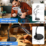 Inquisitor Rechargeable Desk Magnifying Light by Craft Lighting