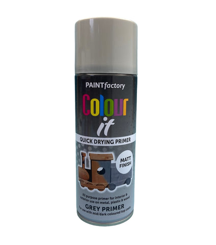 Matt Grey Primer Spray Can 400ml