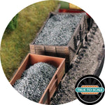 True To Scale OO Gauge Model Railway Wagon Load - Blue / Grey Slate Chippings