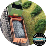 True To Scale OO Gauge Model Railway Wagon Load - Blue / Grey Slate Chippings