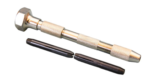 Expo Tools 75010 Revolving-Head Pin Vice — Reversible Collets (0–3.0 mm), 100 mm for Model Railway Detailing