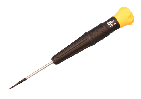 Expo Tools 77060 Size 0 Crosspoint Screwdriver — 0 × 40 mm, Revolving Cap for Model Railway Detailing