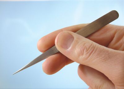 Expo Tools 79003 No.3 Pointed Tweezer — Stainless, Anti-Magnetic (5 inch) for Model Railway Detailing
