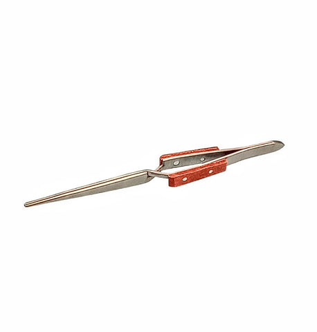 Expo Tools 79020 Self-Closing Tweezer — Straight, Insulated Handles (6.5 inch) for Model Railway Detailing