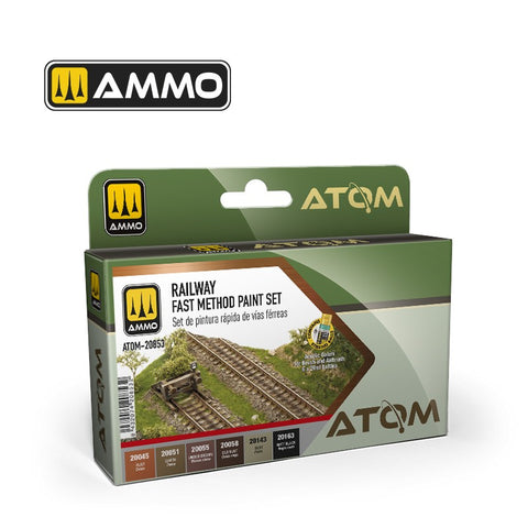 AMMO Railway Fast Method Acrylic Paint Set ATOM20853