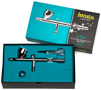 Iwata Eclipse CS – Airbrush for Model Painting (0.35mm Gravity Feed) HP-CS