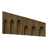 New Junction OO Brick Retaining Wall Sloping Section (RIGHT) | Laser cut kit for model railways