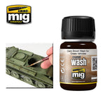 MIG Ammo Enamel Washes | Weathering washes for Railway Models 35ml