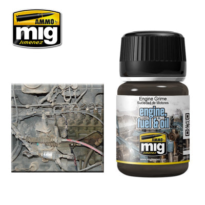 MIG1407 – Engine Grime Effects (35ml, Enamel Weathering) by MIG Ammo