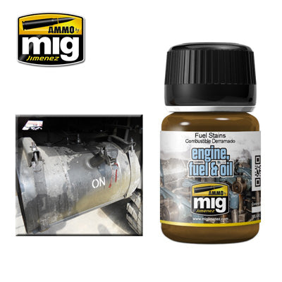 MIG1409 – Fuel Stains Effects (35ml, Enamel Weathering) by MIG Ammo