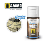 MIG Ammo Acrylic Wash 15ml | Weathering Wash for models