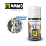 MIG Ammo Acrylic Wash 15ml | Weathering Wash for models