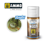 MIG Ammo Acrylic Wash 15ml | Weathering Wash for models