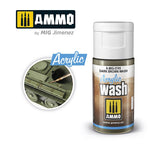 MIG Ammo Acrylic Wash 15ml | Weathering Wash for models
