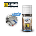 MIG Ammo Acrylic Wash 15ml | Weathering Wash for models