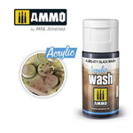 MIG Ammo Acrylic Wash 15ml | Weathering Wash for models