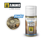 MIG Ammo Acrylic Wash 15ml | Weathering Wash for models