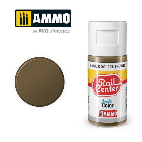 MIG Ammo Rail Center Acrylic Paint 15ml | Matched to real railway colours