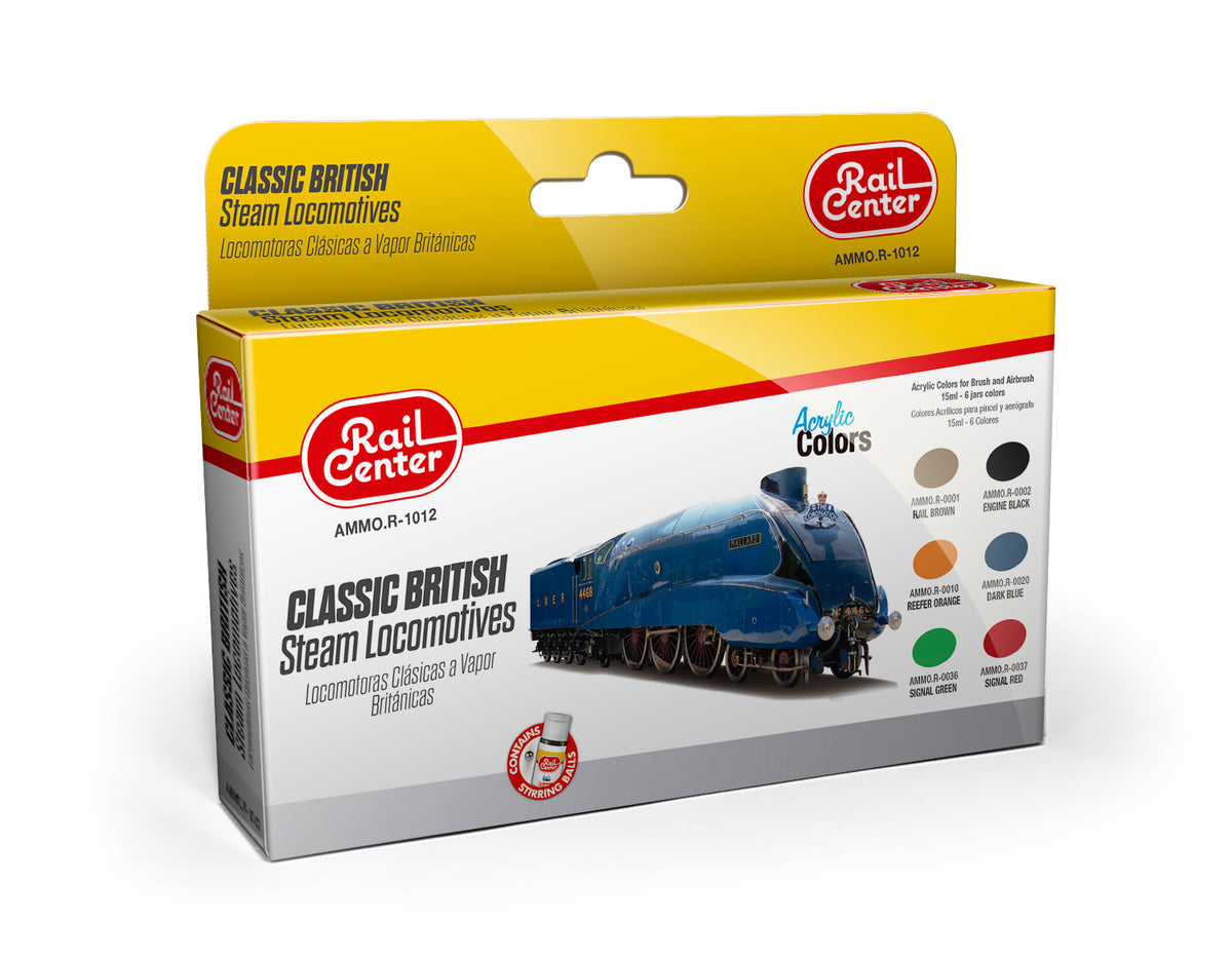 AMMO Rail Centre British Steam Locos Paint Set MIGR1012 – RAILstuff