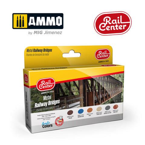 AMMO Rail Centre Metal Railway Bridges Paint Set