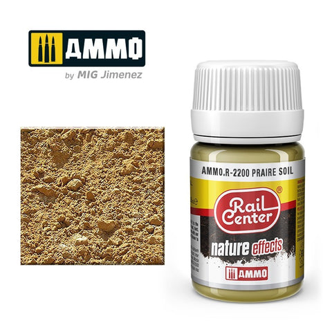MIG Ammo Rail Centre Prairie Soil MIGR2200 | 35ml Pot for Scale Modelling & Dioramas