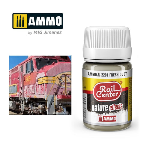 MIG Ammo Rail Centre Fresh Dust MIGR2201 | 35ml Pot for Scale Modelling & Dioramas