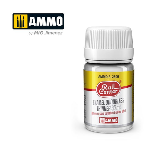 AMMO by Mig Jimenez Rail Centre Enamel Odourless Thinner MIGR2500 | 35ml