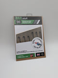New Junction OO Brick Retaining Wall Sloping Section (LEFT) | Laser cut kit for model railways