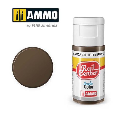 MIG Ammo Rail Center Sleeper Brown Paint 15ml Acrylic MIGR0006