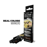 AK Interactive RCM105 Chipping Real Colors Markers Set