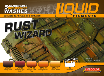 Lifecolor Liquid Pigment Rust Wizard Set LC-LP02