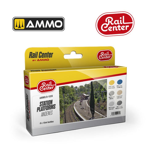 AMMO Rail Centre Station Platforms Paint Set MIGR1035