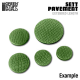 Green Stuff World Hobby Roller Sett Pavement 15mm