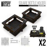 Green Stuff World Square Bottle Holder for Cement Glue Pack of 2
