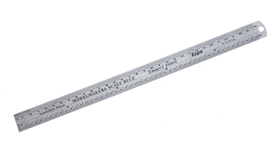 N Scale Ruler Vs Regular Ruler N Gauge Scale Steel Ruler – RAILstuff