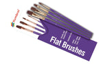 Humbrol Flat Brush Pack (4 brushes)
